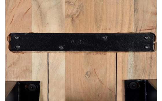 Banco Mesa Estilo Industrial Madera Acacia y Metal Serie Achert