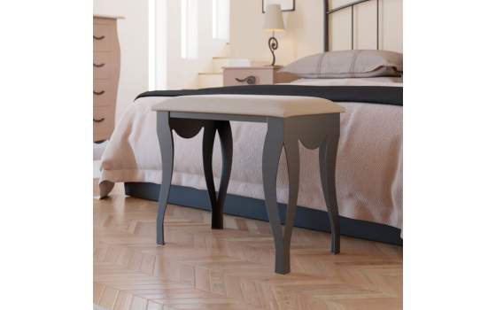 Banco Moderno Pie de Cama Forja y Acero Serie Anak