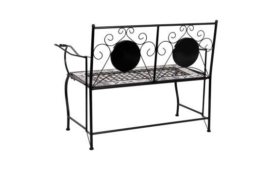 Banco Mosaico Clasico y Estructura de Forja Serie Aremt