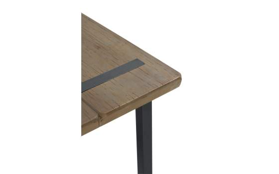 Banco Pequeño Estilo Industrial Madera y Acero Ausquer