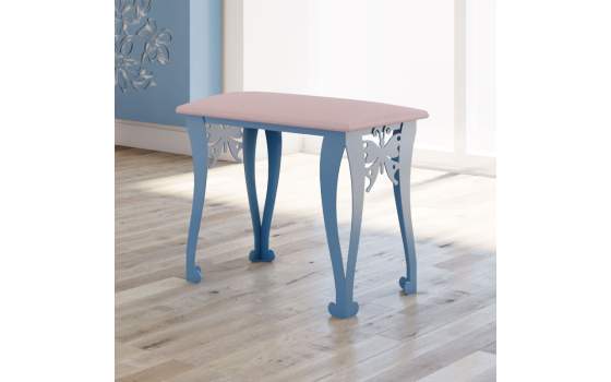 Banco Pie de Cama Moder Forja Tapizado Crudo Fantasia