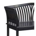 Banco Recibidor 2 Plazas Negro Decape Serie Kartini