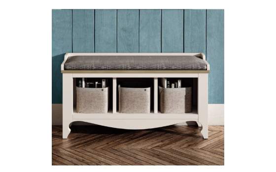 Banco Recibidor Clasico Bicolor Estilo Provenzal  Praga Banco Recibidor Clasico Bicolor Estilo Provenzal  Praga