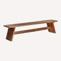 Banco Rustico Grande Madera Reciclada de Mango Serie Abadai