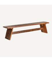 Banco Rustico Grande Madera Reciclada de Mango Serie Abadai
