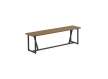 Banco Rustico Industrial Grande Madera Acero Serie Ausquer