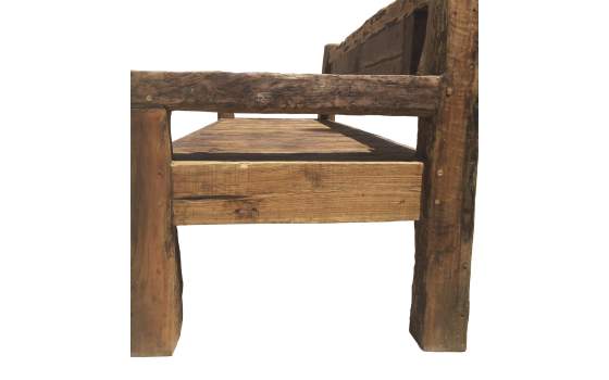 Banco Rustico Madera de Teca Serie Aiclado