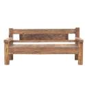 Banco Rustico Madera de Teca Serie Aiclado