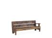 Banco Rustico Madera Reciclada Serie Aiclado