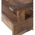 Banco Rustico Madera Reciclada Serie Aiclado