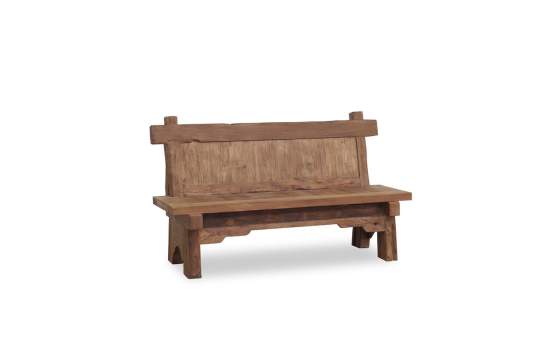 Banco Rustico Madera Teca Reciclada - Serie Aiclado