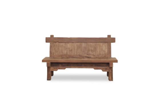 Banco Rustico Madera Teca Reciclada - Serie Aiclado