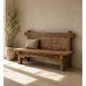 Banco Rustico Madera Teca Reciclada - Serie Aiclado