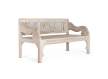 Banco Rustico Tallado Oriental Madera Maciza Decolorada Albeg