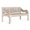 Banco Rustico Tallado Oriental Madera Maciza Decolorada Albeg Banco Rustico Tallado Oriental Madera Maciza Decolorada Albeg