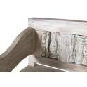 Banco Rustico Tallado Oriental Madera Maciza Decolorada Albeg Banco Rustico Tallado Oriental Madera Maciza Decolorada Albeg