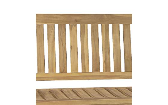 Banco Teca Para Exteriores 3 Plazas Serie Snick