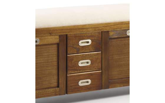 Banco Zapatero Colonial Flash 2 Puertas 3 Cajones