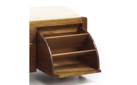 Banco Zapatero Colonial Flash 2 Puertas 3 Cajones