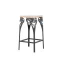 Banqueta Alta Para Bar en Acero y Madera Serie Ansterdam