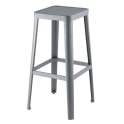 Banqueta Apilable de Acero y Madera Serie Alfamar