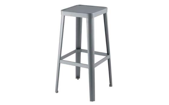 Banqueta Apilable de Acero y Madera Serie Alfamar