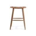 Banqueta Bar Diseño Madera Natural Teca Serie Tokio