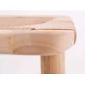 Banqueta Bar Diseño Madera Natural Teca Serie Tokio