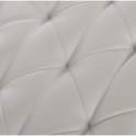 Banqueta Descalzadora Moderna Acero Tapizado Blanco Altasser