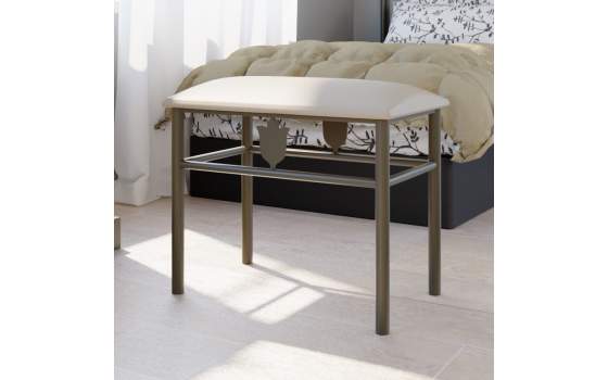 Banqueta Juvenil Forja Pie de Cama Serie Astrid