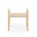 Banqueta Madera Fresno Natural Asiento Cuerda - Serie Alcegui