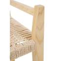 Banqueta Madera Fresno Natural Asiento Cuerda - Serie Alcegui
