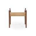 Banqueta Madera Fresno Nogal Asiento Cuerda - Serie Alcegui