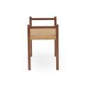 Banqueta Madera Fresno Nogal Asiento Cuerda - Serie Alcegui