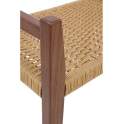 Banqueta Madera Fresno Nogal Asiento Cuerda - Serie Alcegui
