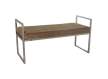 Banqueta Moderna Acero Inoxidable y Terciopelo Marron Anfusa