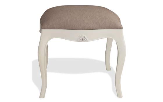 Banqueta Pequeña Tapizada Estilo Vintage Paris