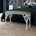 Banqueta Pie de Cama Diseño Acero Tapizado Crudo Raissa Banqueta Pie de Cama Diseño Acero Tapizado Crudo Raissa