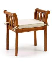 Banqueta Vintage Yuyu Kipas Con Cojin