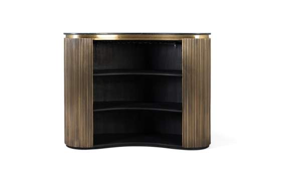 Barra de Bar en Madera Metal y Marmol  Serie Aboiat