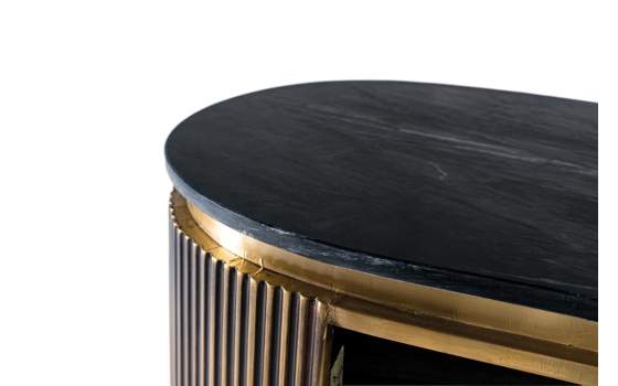 Barra de Bar en Madera Metal y Marmol  Serie Aboiat