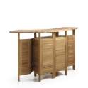 Barra de Bar Madera de Teca Plegable Serie Snick Barra de Bar Madera de Teca Plegable Serie Snick