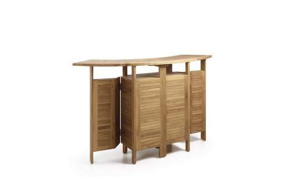 Barra de Bar Madera de Teca Plegable Serie Snick Barra de Bar Madera de Teca Plegable Serie Snick
