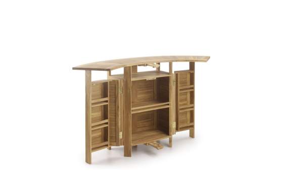 Barra de Bar Madera de Teca Plegable Serie Snick Barra de Bar Madera de Teca Plegable Serie Snick