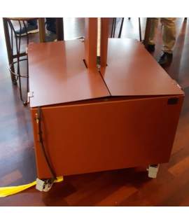 Base Cubo Metalico Para Parasoles con Ruedas