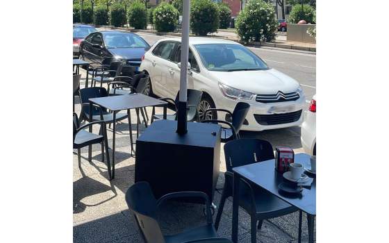 Base Cubo Metalico Para Parasoles con Ruedas