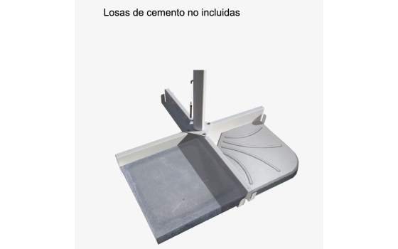 Base para parasol en cruz metálica SHBC
