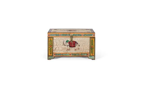 Baul Arcon Chino Colores Madera Mango Pintada Atarias