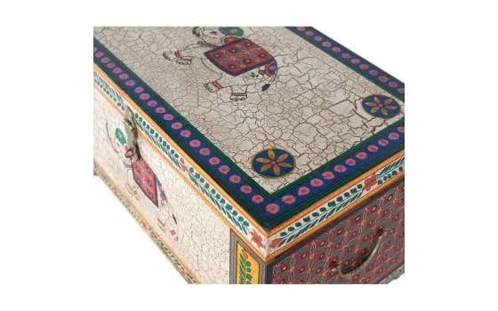 Baul Arcon Chino Colores Madera Mango Pintada Atarias