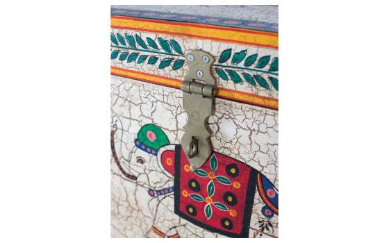 Baul Arcon Chino Colores Madera Mango Pintada Atarias